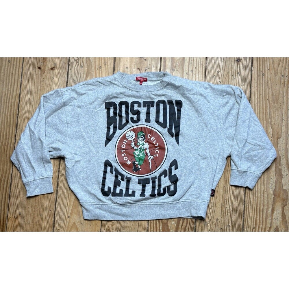 Mitchell & Ness Boston Celtics Gray Crewneck Sweatshirt Women’s Large NBA Fleece